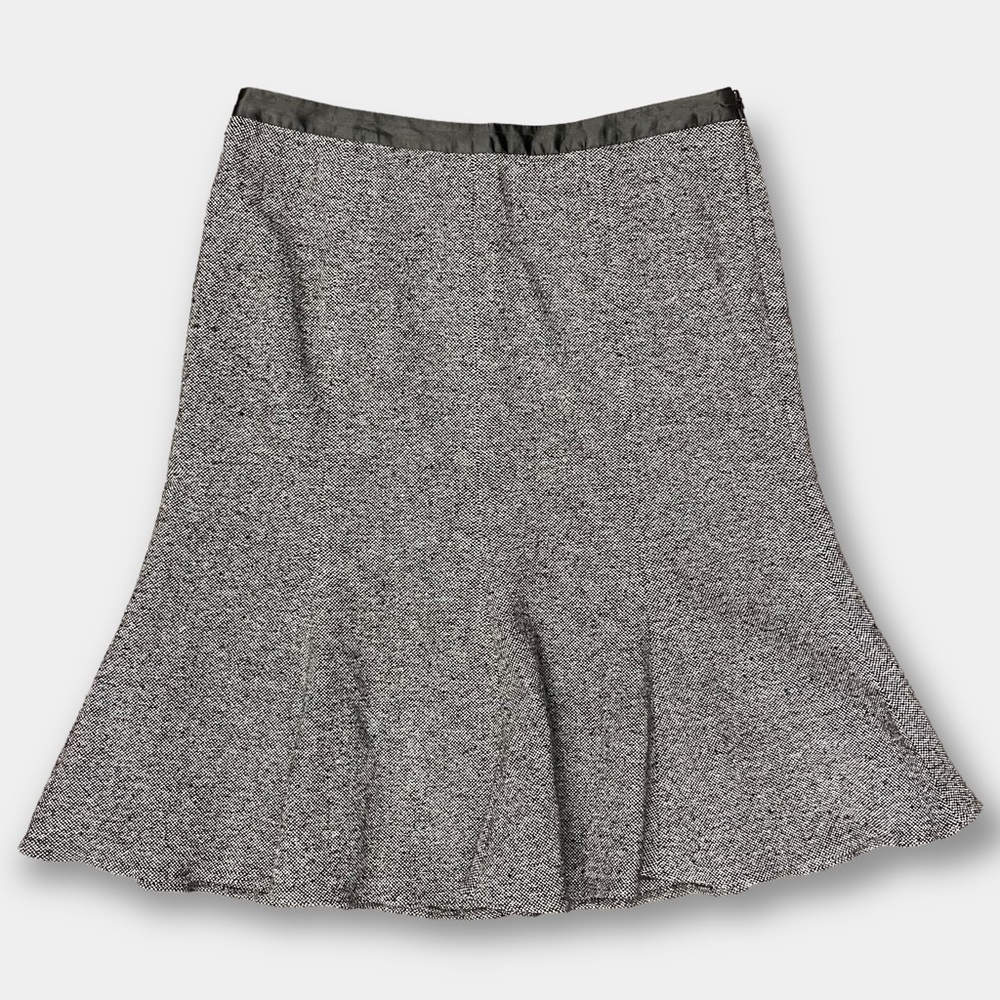 EUC Banana Republic Wool Blend Bell Skirt Brown Size 12